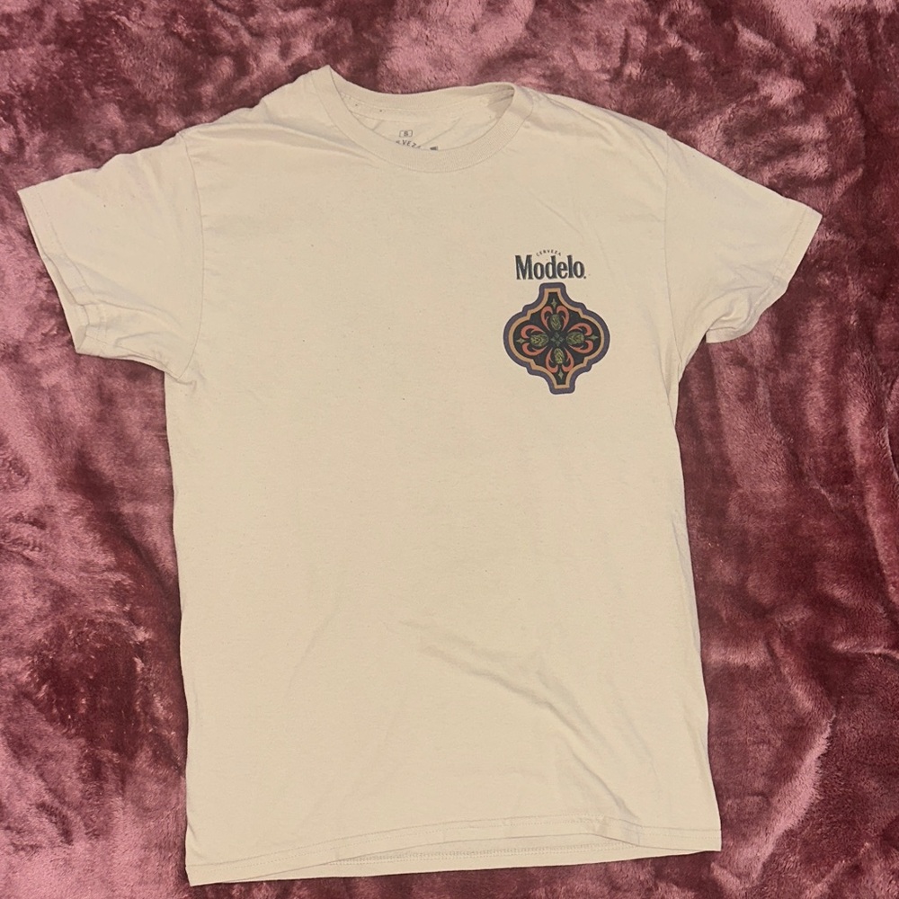 ModelCo Off-White Graphic Tee for Men